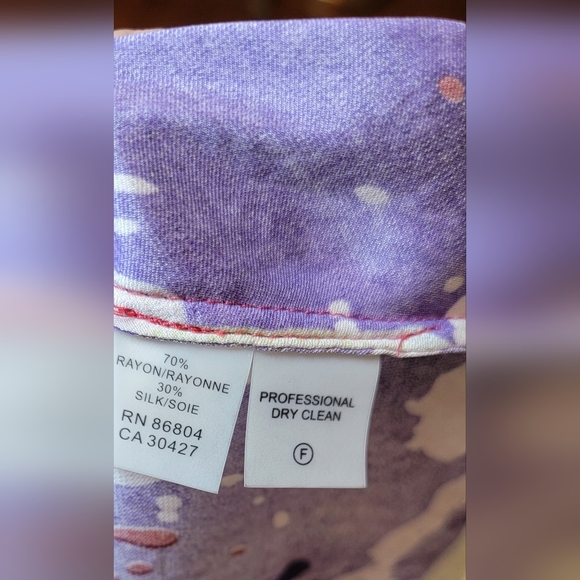 $395 NWOT MAGASCHONI BLOUSE TUNIC TOP EMBELLISHED JEWELED V NECK 3/4 SLEEVE XL - Picture 7 of 11